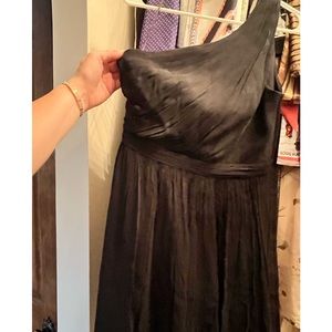 Jcrew Black Silk dress -100% silk, size 4 cocktail dress
